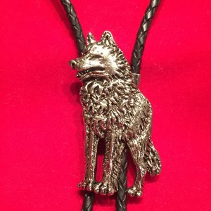 Wolf Bolo Tie